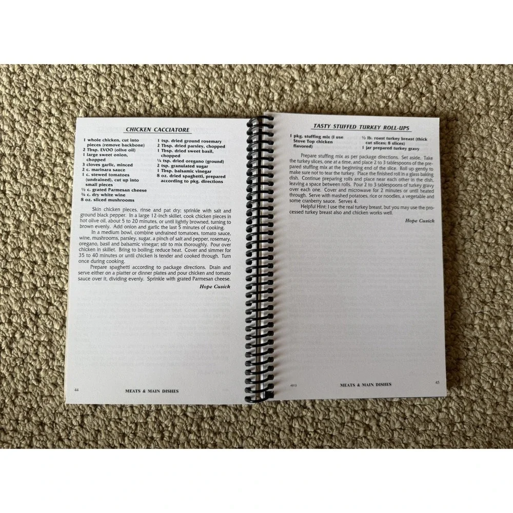 Hook, Line and Topsail Senior Spiral Cookbook Recipes 2013 Hampstead‎ NC